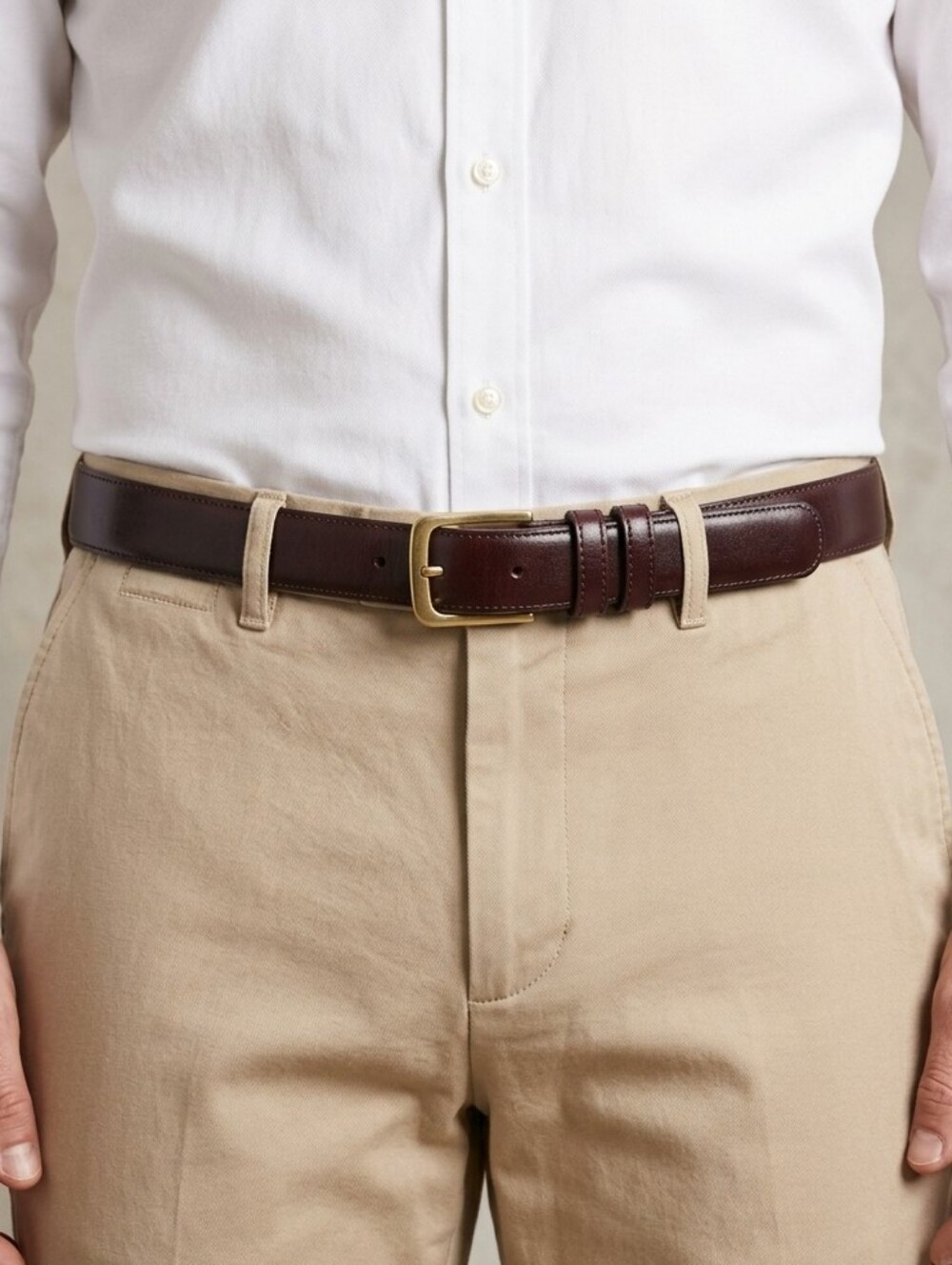 Coach Burgundy 5700 Leather Belt size 30 Solid Brasa Buclle